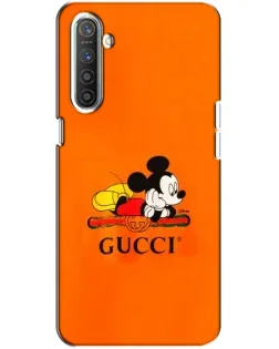 Чехол для Realme XT с картинкой «Микки Маус Gucci — оранж»