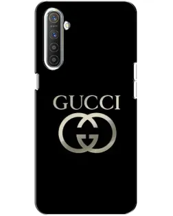 Чехол для Realme XT с картинкой «Gucci — золото на черном»