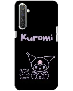 Чехол для Realme XT с картинкой «Kuromi — черный минимализм»