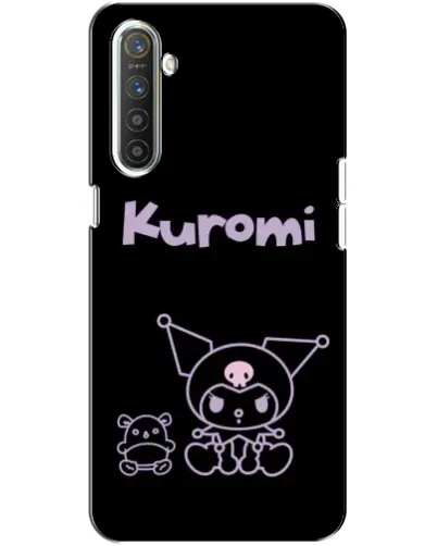 Чохол для Realme XT з картинкою «Kuromi — чорний мінімалізм»