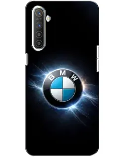 Чехол для Realme XT с картинкой «BMW — неоновое сияние»