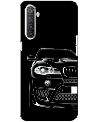 Чехол для Realme XT с картинкой «Темный силуэт BMW»