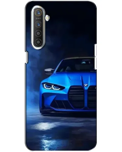 Чехол для Realme XT с картинкой «Голубая BMW M4»