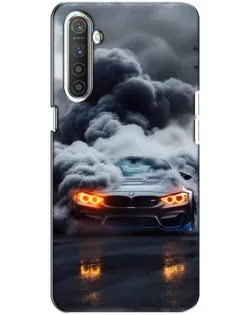 Чехол для Realme XT с картинкой «BMW в дыму»