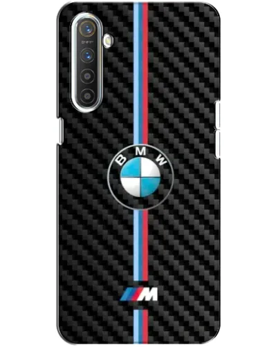 Чехол для Realme XT с картинкой «Эмблема BMW и карбон»
