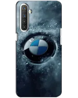 Чехол для Realme XT с картинкой «Логотип BMW — лед»