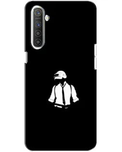 Чехол для Realme XT с картинкой «PUBG — белый шлем»
