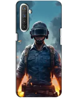 Чехол для Realme XT с картинкой «PUBG — реалистичный герой»
