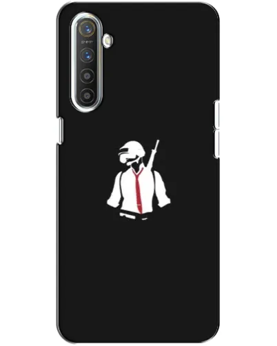 Чехол для Realme XT с картинкой «PUBG — силуэт воина» Чехол для Realme XT с картинкой «PUBG — силуэт воина»