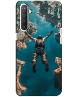 Чехол для Realme XT с картинкой «PUBG — свободное падение»