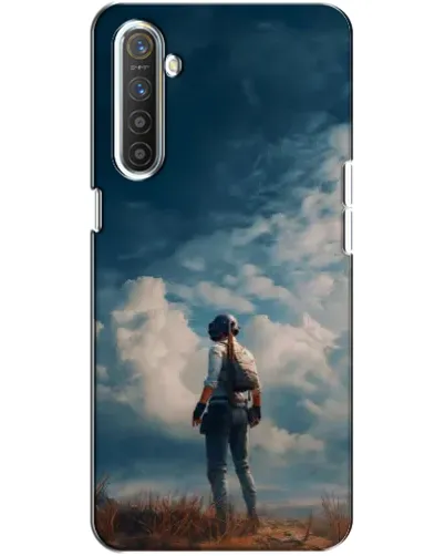 Чехол для Realme XT с картинкой «Герой PUBG на скале» Чехол для Realme XT с картинкой «Герой PUBG на скале»