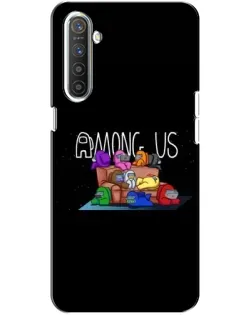 Чехол для Realme XT с картинкой «Логотип Among Us»