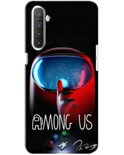 Чехол для Realme XT с картинкой «Красный импостер — макро» Чехол для Realme XT с картинкой «Красный импостер — макро»