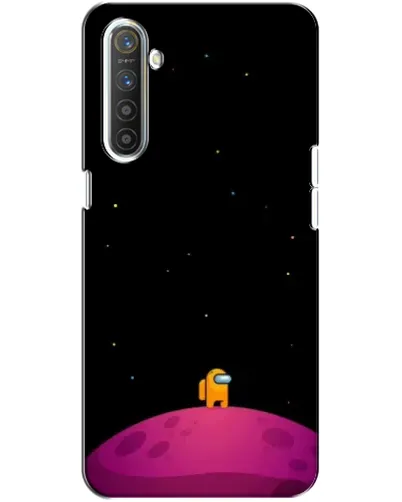Чехол для Realme XT с картинкой «Одинокий герой на планете»