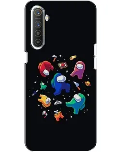 Чехол для Realme XT с картинкой «Among Us космос»