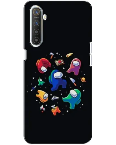 Чехол для Realme XT с картинкой «Among Us космос»