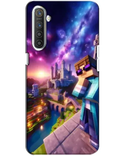 Чехол для Realme XT с картинкой «Стив и космос»