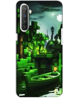 Чехол для Realme XT с картинкой «Minecraft лесной пейзаж» Чехол для Realme XT с картинкой «Minecraft лесной пейзаж»