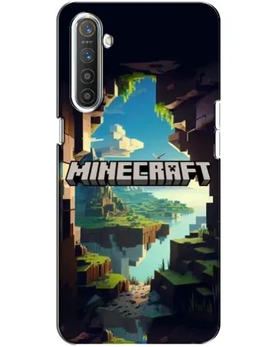Чехол для Realme XT с картинкой «Пещера Майнкрафт»