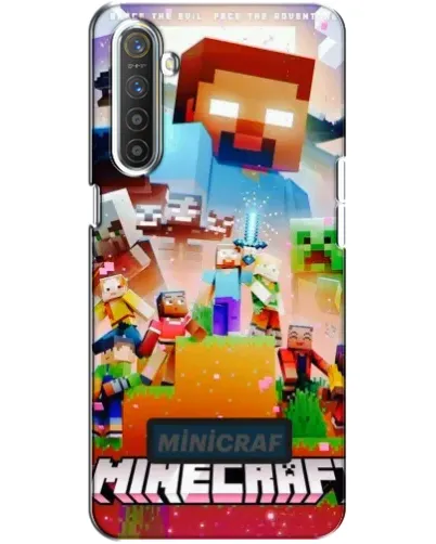 Чехол для Realme XT с картинкой «Minecraft герои игры»