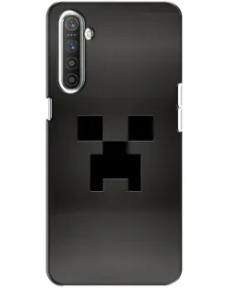 Чехол для Realme XT с картинкой «Черный крипер градиент»