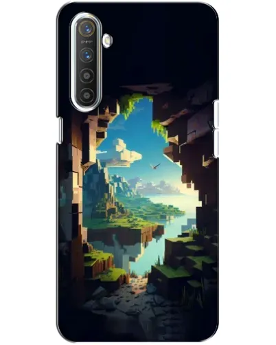Чехол для Realme XT с картинкой «Вид из пещеры»