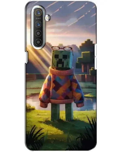 Чехол для Realme XT с картинкой «Крипер в свитере»