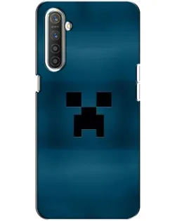 Чехол для Realme XT с картинкой «Крипер текстура»