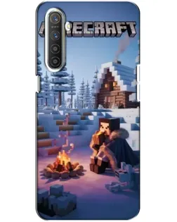 Чехол для Realme XT с картинкой «Зимний Minecraft»