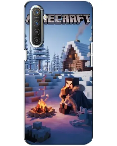 Чехол для Realme XT с картинкой «Зимний Minecraft»