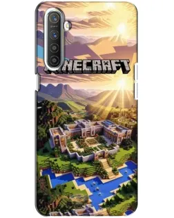 Чехол для Realme XT с картинкой «Minecraft панорама»