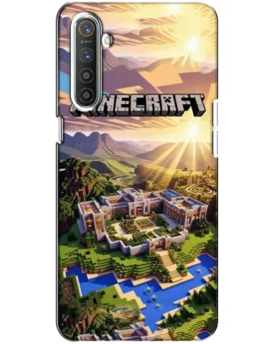Чехол для Realme XT с картинкой «Minecraft панорама»