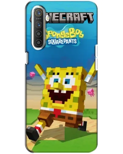 Чохол для Realme XT з картинкою «Губка Боб Minecraft» Чохол для Realme XT з картинкою «Губка Боб Minecraft»