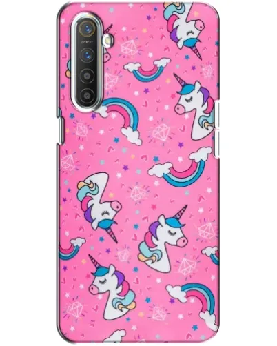 Чохол для Realme XT з картинкою «Unicorn паттерн рожевий» Чохол для Realme XT з картинкою «Unicorn паттерн рожевий»