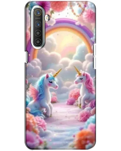 Чохол для Realme XT з картинкою «Веселка і єдинороги» Чохол для Realme XT з картинкою «Веселка і єдинороги»