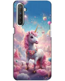 Чохол для Realme XT з картинкою «Єдиноріг серед хмар»