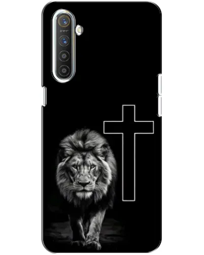 Чехол для Realme XT с картинкой «Лев и Крест»