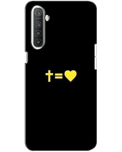 Чехол для Realme XT с картинкой «Сердце и Крест»