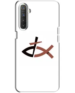 Чехол для Realme XT с картинкой «Рыба и крест»