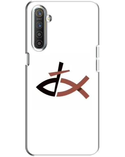 Чехол для Realme XT с картинкой «Рыба и крест»