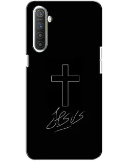 Чехол для Realme XT с картинкой «Графический крест Jesus» Чехол для Realme XT с картинкой «Графический крест Jesus»