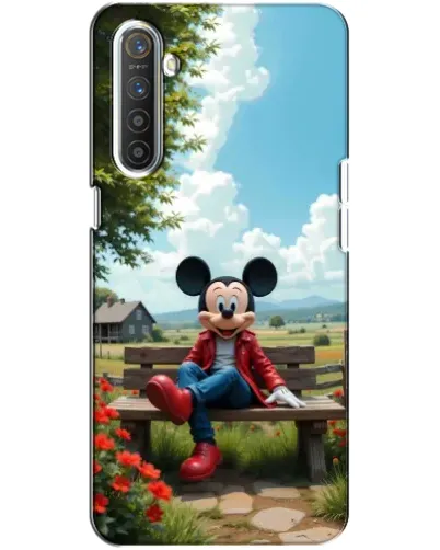 Чехол для Realme XT с картинкой «Микки на скамейке» Чехол для Realme XT с картинкой «Микки на скамейке»