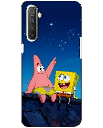 Чехол для Realme XT с картинкой «Губка Боб и Патрик ночью» Чехол для Realme XT с картинкой «Губка Боб и Патрик ночью»