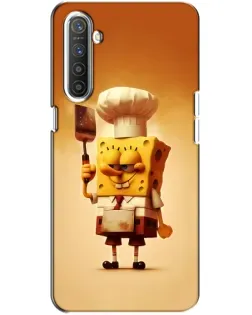 Чехол для Realme XT с картинкой «Губка Боб повар»