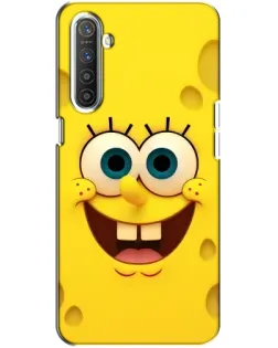 Чехол для Realme XT с картинкой «Губка Боб улыбка»