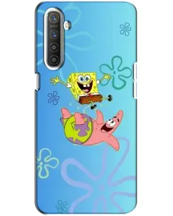 Чехол для Realme XT с картинкой «Спанч Боб и Патрик»