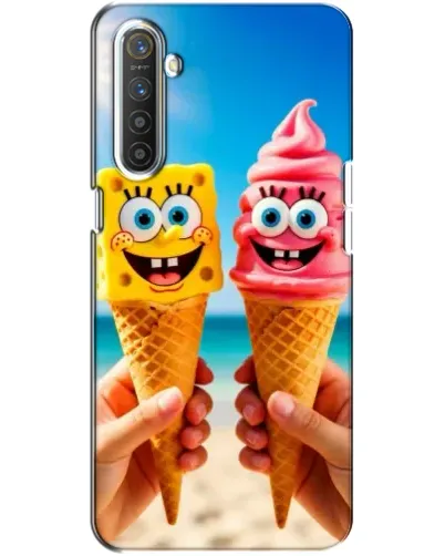Чехол для Realme XT с картинкой «Спанч Боб мороженое» Чехол для Realme XT с картинкой «Спанч Боб мороженое»
