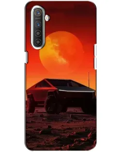 Чехол для Realme XT с картинкой «Cybertruck на Марсе»