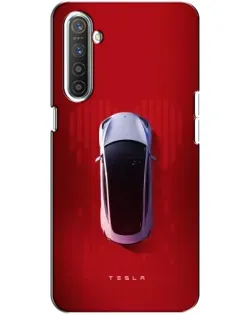 Чехол для Realme XT с картинкой «Tesla Top View»