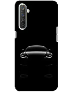 Чехол для Realme XT с картинкой «Силуэт Tesla Night»